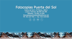 Desktop Screenshot of fotocopiaspuertadelsol.com