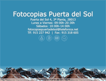 Tablet Screenshot of fotocopiaspuertadelsol.com